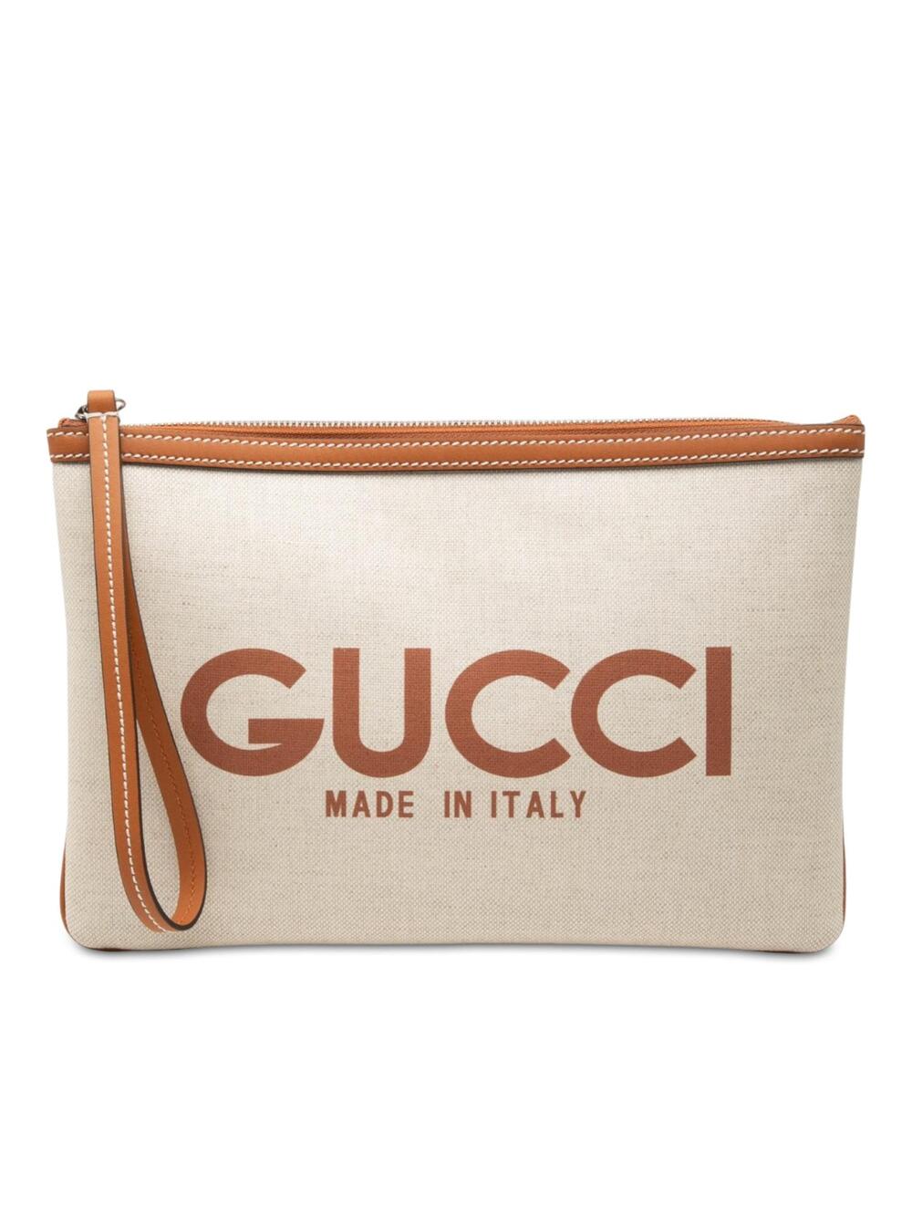 Gucci Canvas Logo Clutch Pre-Loved #318473G56B